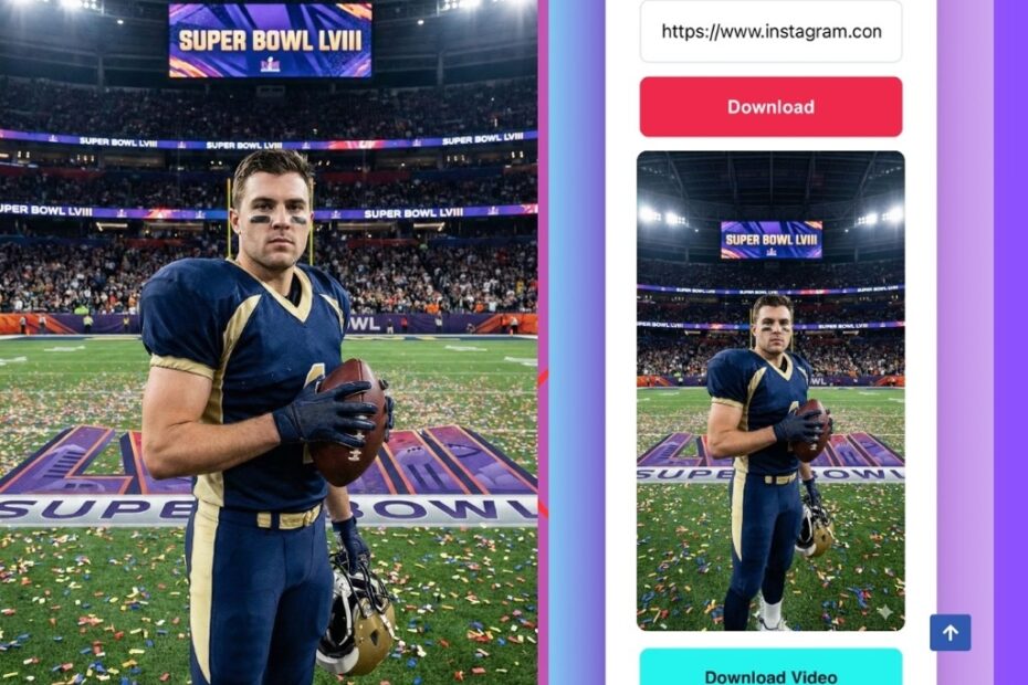 Download Super Bowl 2026 commercials and halftime show from instagram reels